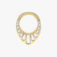 G23 Titanium Crystal Crown Clicker Hoop in gold – Petra