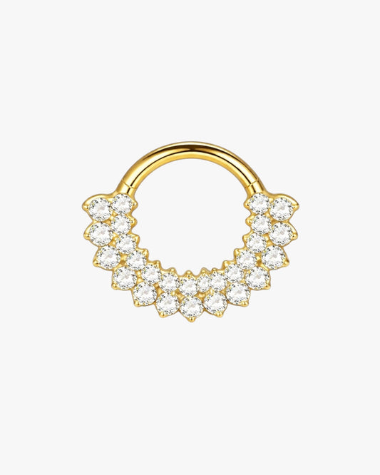 G23 Titanium Double Crystal Arc Clicker Hoop – Verona