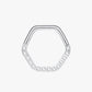 G23 Titanium Geometric Crystal Clicker Hoop – Oslo