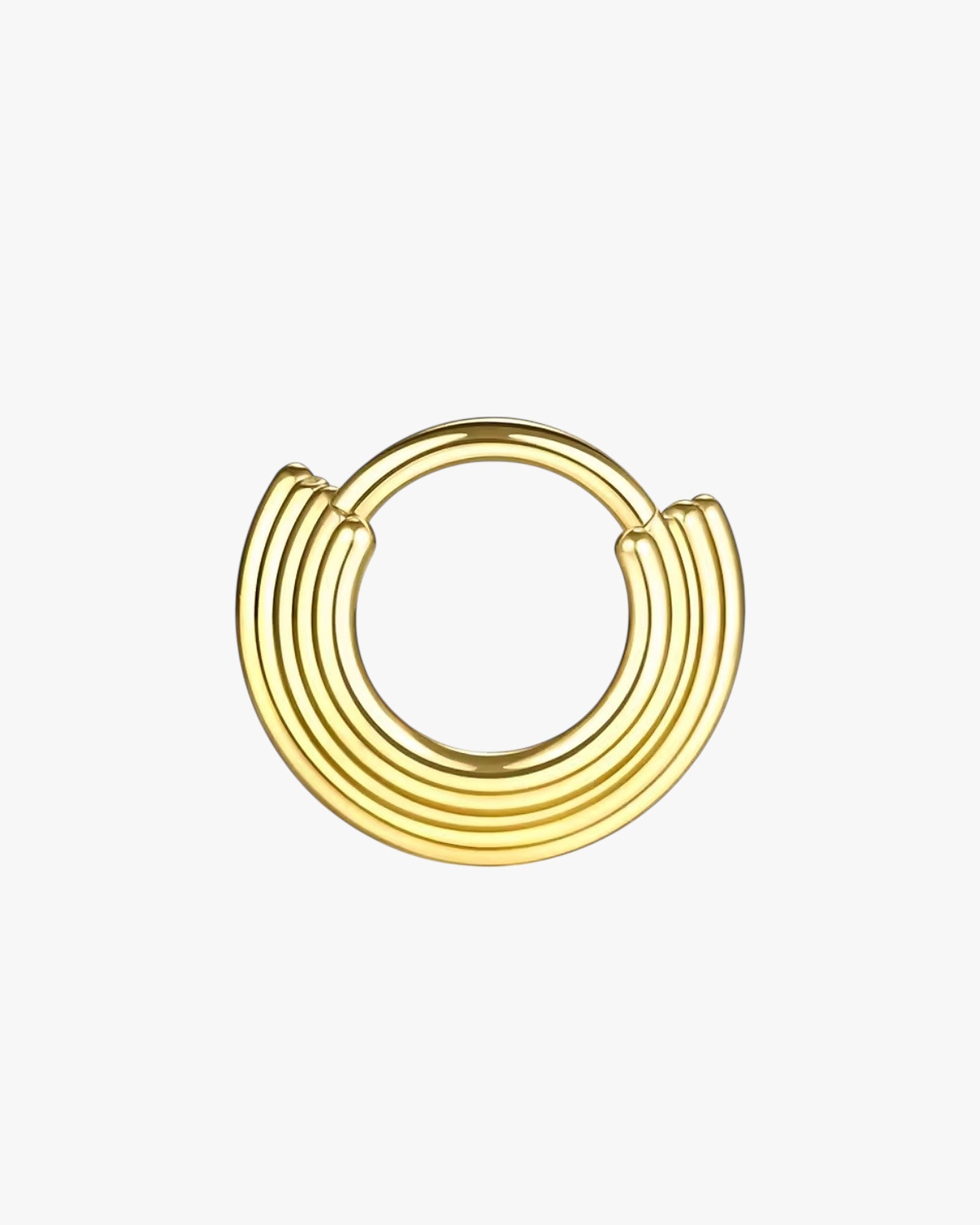 G23 Titanium Layered Clicker Hoop in gold – Atlas