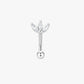 Gold Crystal Lotus Titanium Curved Barbell 16G – Lyara
