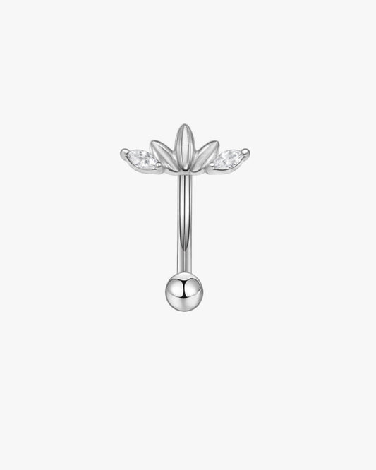 Gold Lotus Titanium Curved Barbell 16G – Elyra