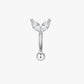 Gold Marquise Crystal Titanium Curved Barbell 16G – Virella
