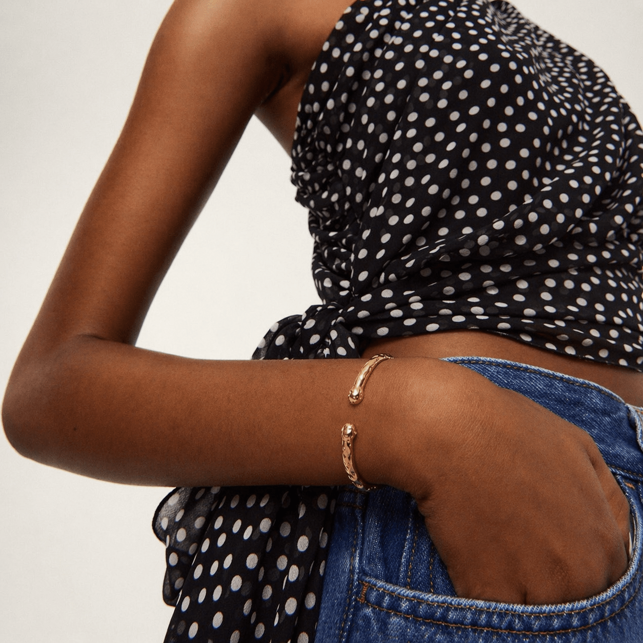 Gold Plated Bangle Bracelet – Aurea