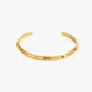 Gold Plated Stainless Steel Cuff Bangle Bracelet – Aria