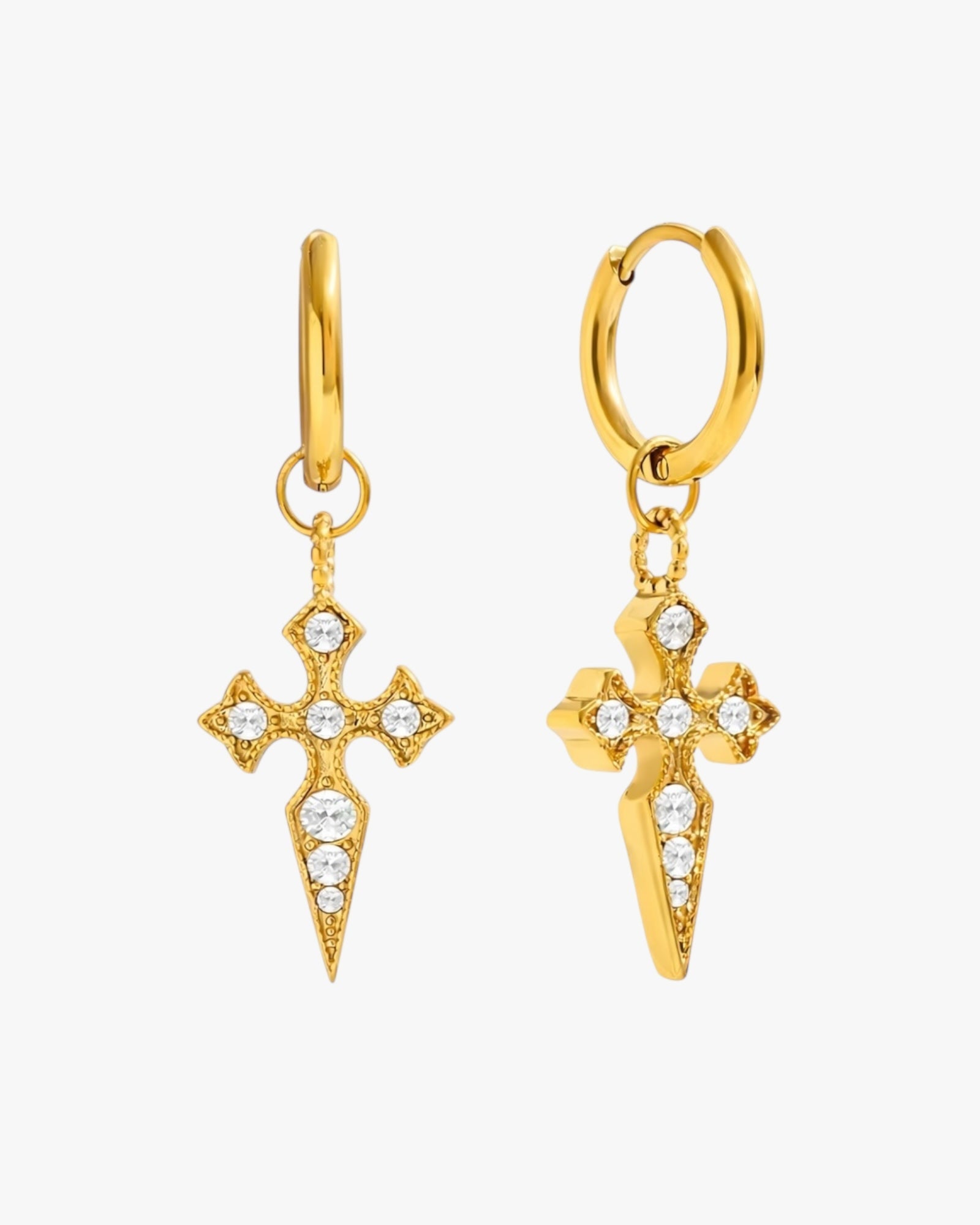 Gold Plated Stainless Steel Earrings – Avelyne