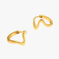 Gold Plated Stainless Steel Earrings in gold – Elaria