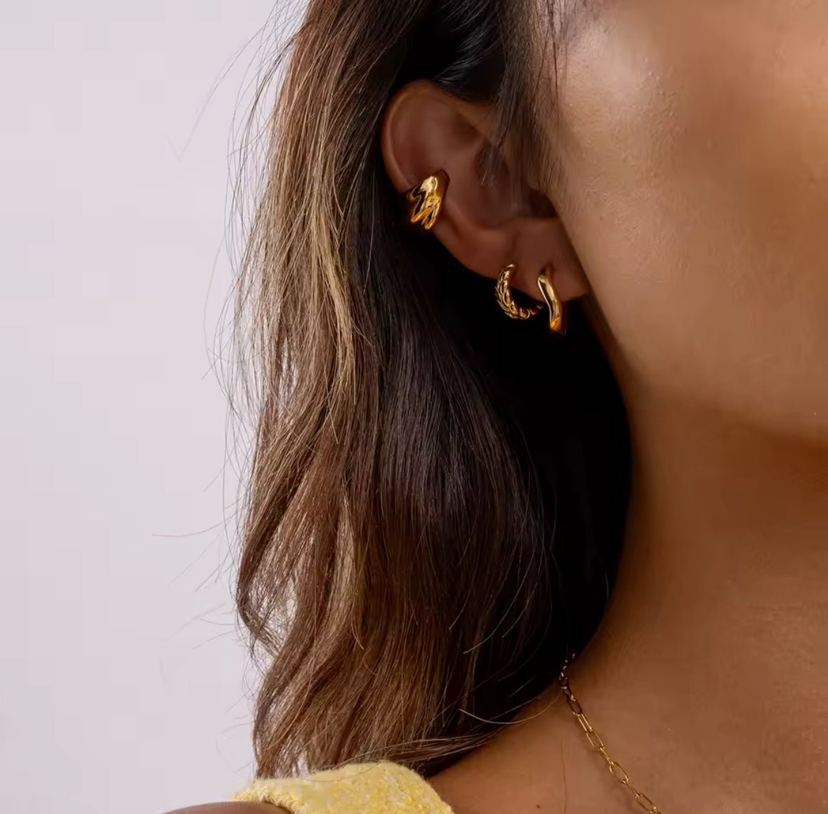 Gold Plated Stainless Steel Earrings – Lurea