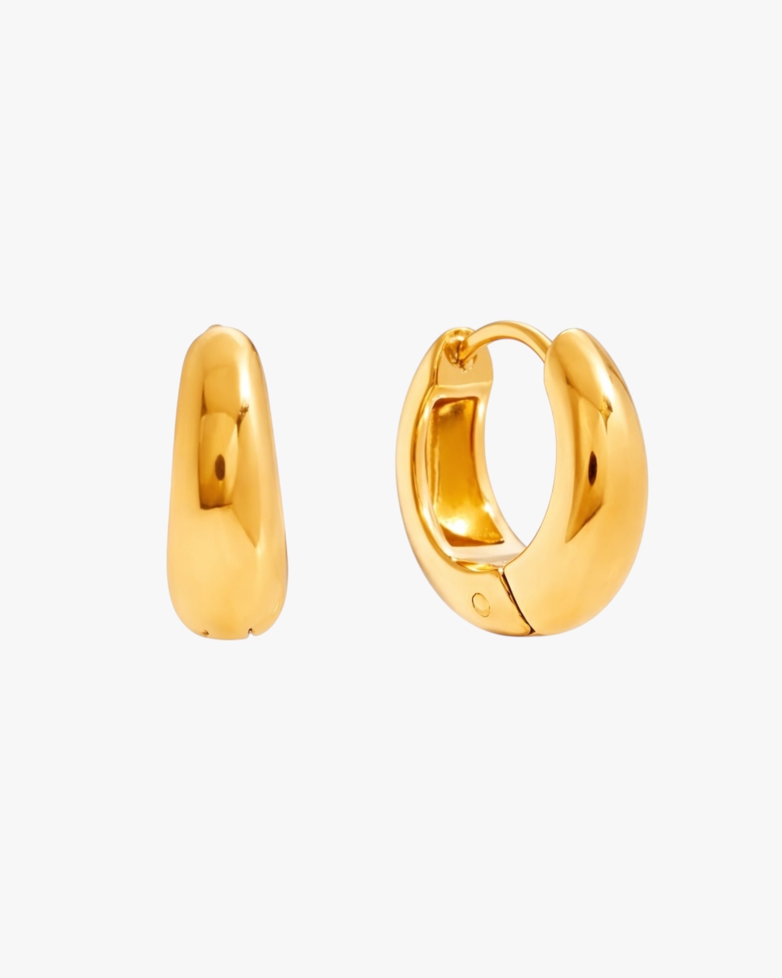 Gold Plated Stainless Steel Earrings in gold– Novira