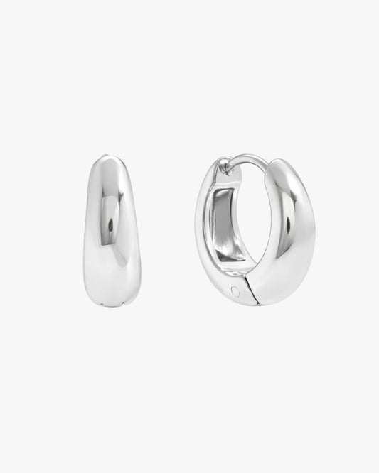 Gold Plated Stainless Steel Earrings in silver – Novira