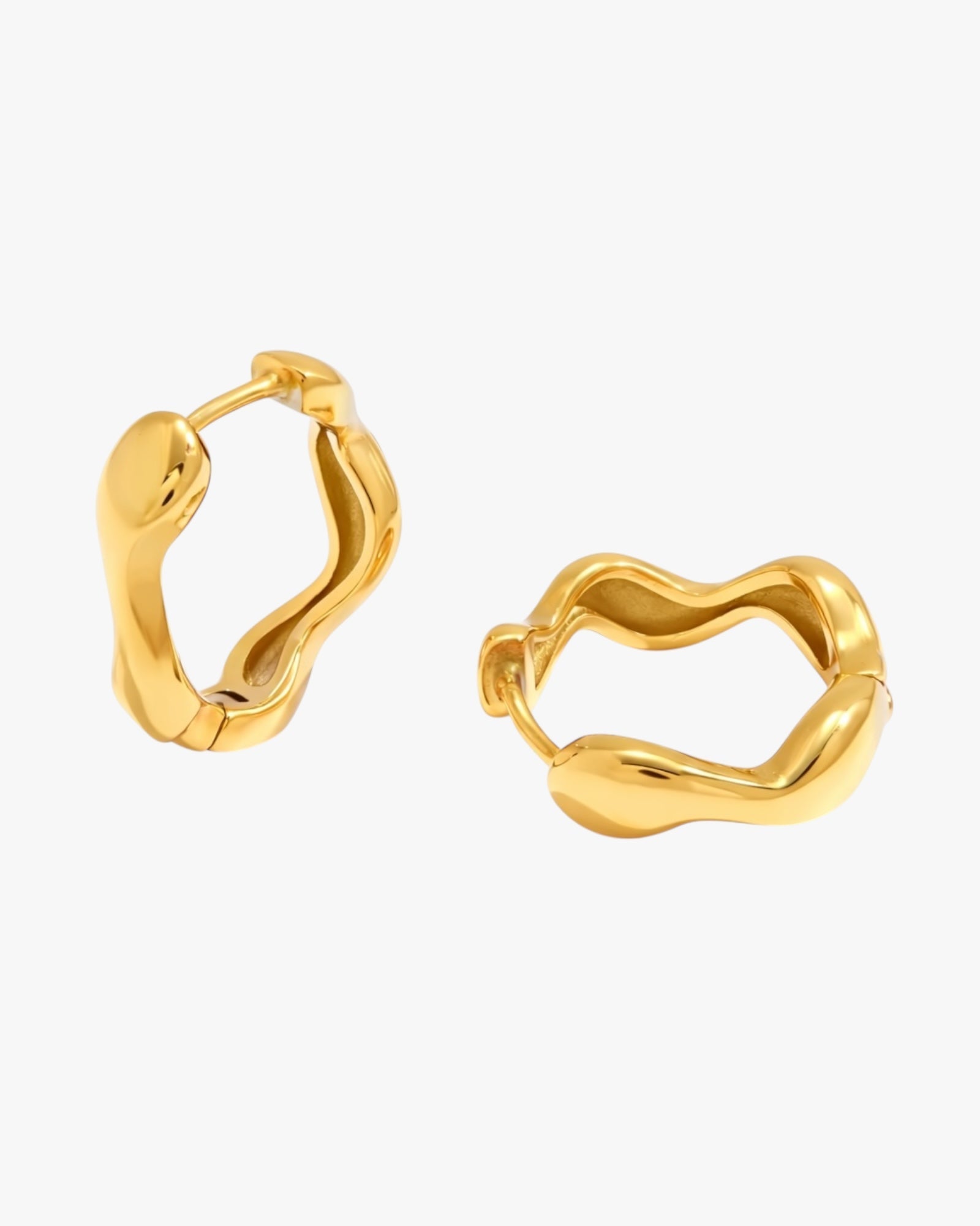 Gold Plated Stainless Steel Earrings in gold – Orvella