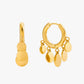 Gold Plated Stainless Steel Earrings – Selene in gold