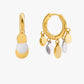 Gold Plated Stainless Steel Earrings – Selene in silver and gold