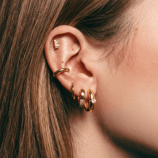 Gold Plated Stainless Steel Earrings – Seraya