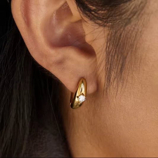 Gold Plated Stainless Steel Earrings – Seraya