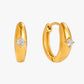 Gold Plated Stainless Steel Earrings in gold – Seraya