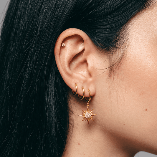 Gold Plated Stainless Steel Earrings – Solenya