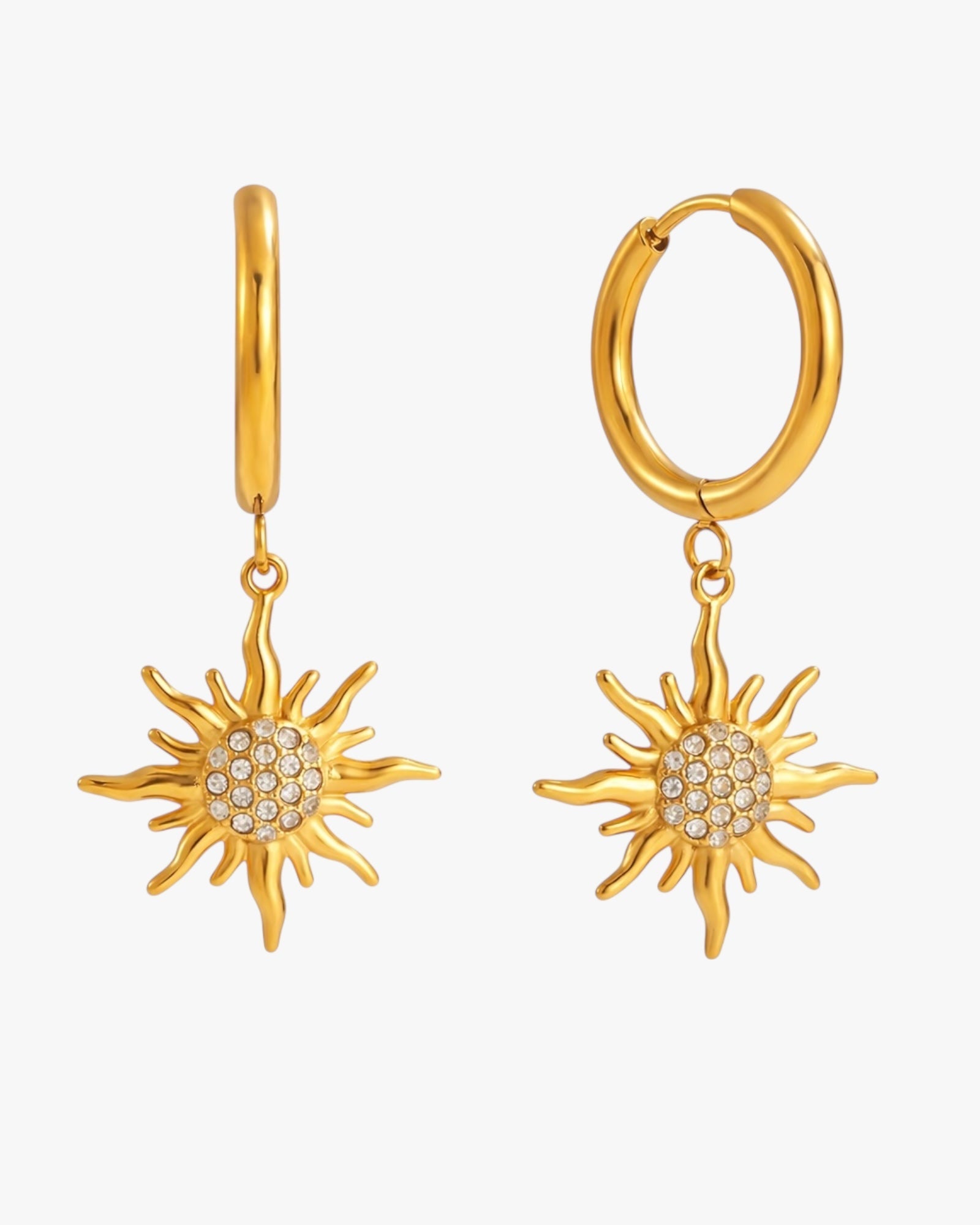 Gold Plated Stainless Steel Earrings – Solenya