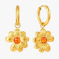 Gold Plated Stainless Steel Flower Drop Earrings – Solara