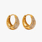 Gold Plated Stainless Steel Hoop Earrings – Aurelia