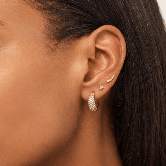 Gold Plated Stainless Steel Hoop Earrings – Aurelia