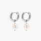 Gold Plated Stainless Steel Pearl Drop Earrings – Elira