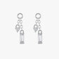 Gold Plated Sterling Silver Baguette Zirconia Dangle Earring Charms – Solenne