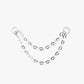 Gold Plated Sterling Silver Dual Link Earring Chain Charm – Calyra