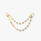 Gold Plated Sterling Silver Dual Link Earring Chain Charm – Calyra