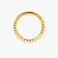 Gold Pyramid Titanium Clicker Hoop 8mm – Zayra