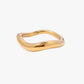 Gold plated organic wave ring