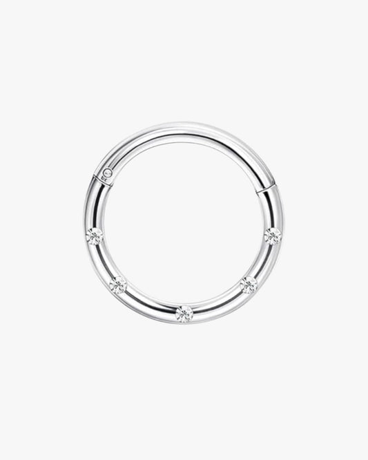Kyra Clicker Hoop in silver