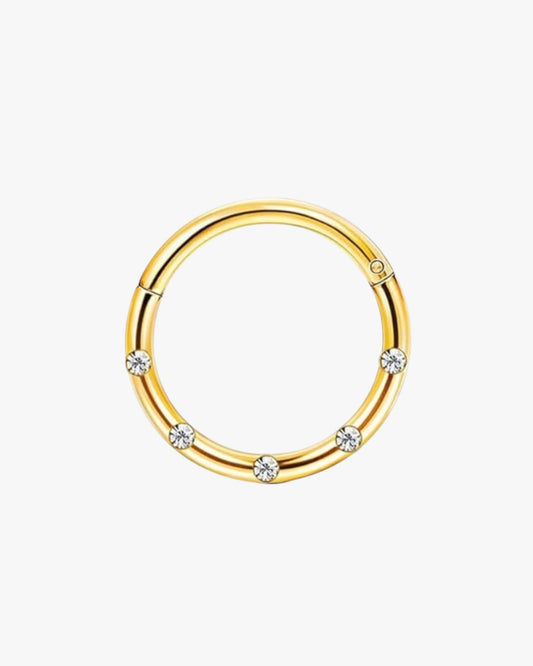 Kyra Clicker Hoop in gold
