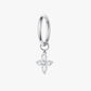 Marquise Crystal Cross Charm Titanium Hinged Hoop 16G 6mm – Florence