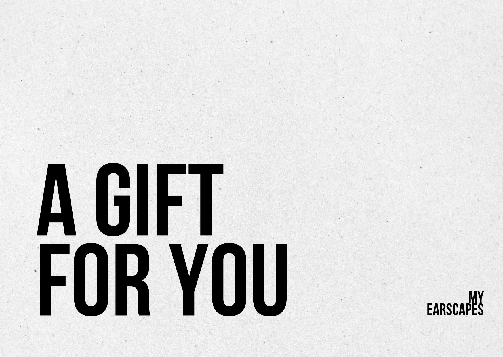 My Earscapes Gift Card