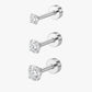 Set of 3 Helsinki Studs