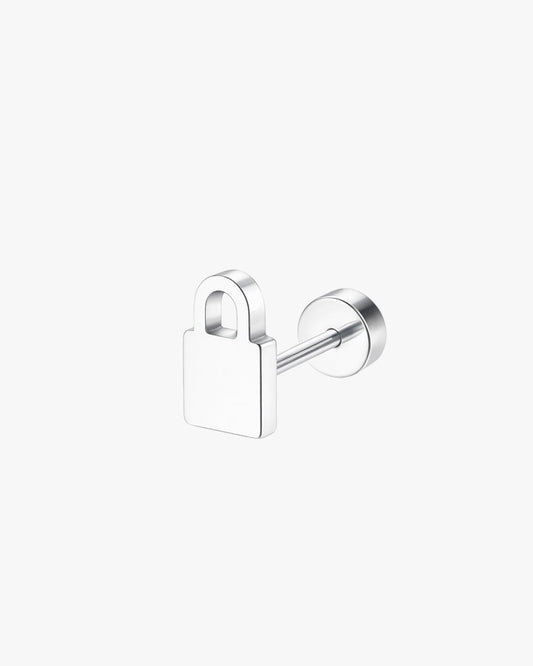 Silver Lock Stud