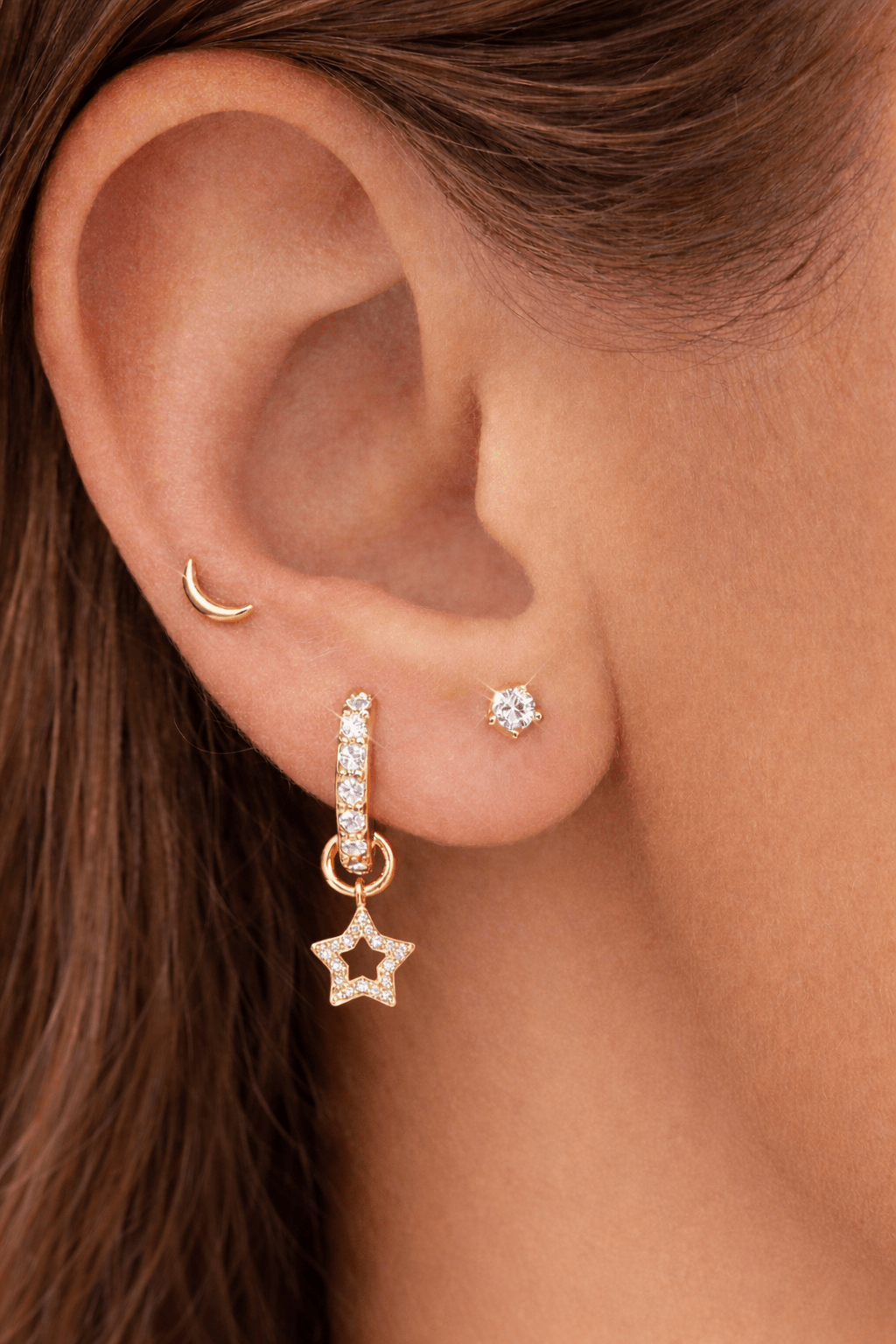 Star Pendants for ear piercing My Earscapes