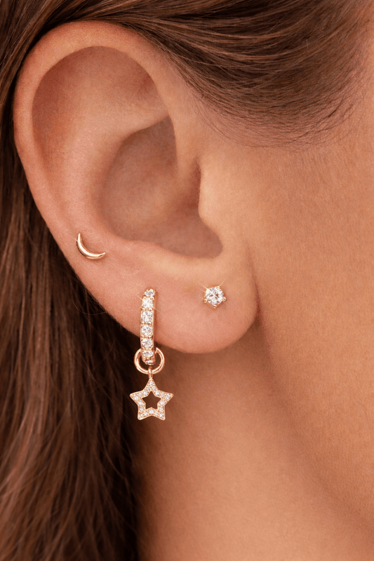 Star Pendants for ear piercing My Earscapes