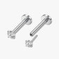 Threadless Pave Studs 3mm