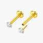 Threadless Pave Studs 3mm