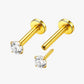 Threadless Pave Studs 4mm