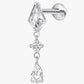 Titanium Diamond Drop Piercing – Arlisse | Flat Back Cartilage Earring