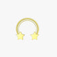 Vita Half Hoop in gold